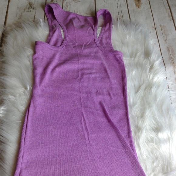 Lavender Racerback Stretch Tank Top Womens Size SM - Picture 4 of 7